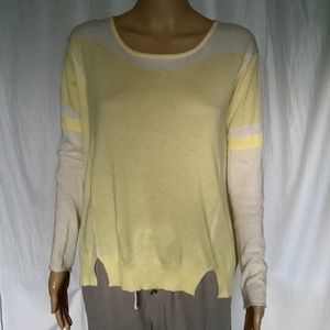 My Tribe Yellow & White Sweater XS